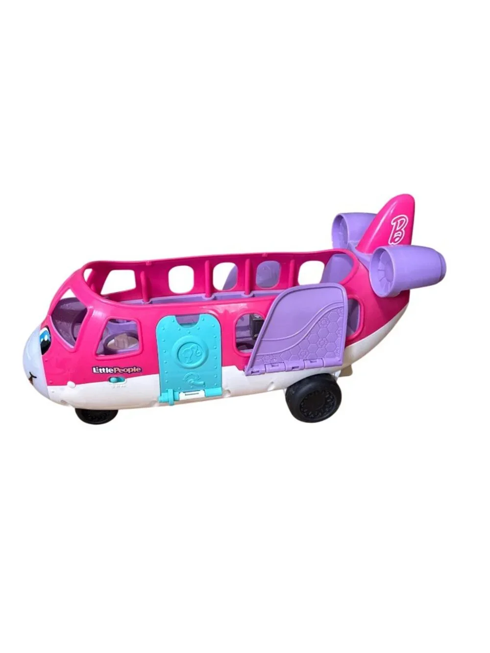 Fisher-Price Little People Barbie Dream Plane Pink Musical Toy Airplane